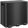 HOMCOM Mülleimer 3x15L mit Deckel Fußpedal, für Wohnzimmer, Büro, Edelstahl, 61,9 x 36,6 x 43,2 cm Bild 5
