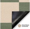 MuchoWow Fußmatte Schachbrettmuster - Grün - Beige - Blöcke, Rechteckig, innen Schmutzfangmatte, Tür, Schmutzfänger Flur, Teppich 60x40 cm Bild 3