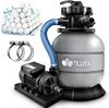 tillvex Sandfilteranlage Filteranlage 7.900L/h mit 400g Filterbällen + Pumpe Filter (Set), 7-Wege Ventil Bild 5