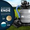 tillvex Sandfilteranlage Filteranlage 7.900L/h mit 400g Filterbällen + Pumpe Filter (Set), 7-Wege Ventil Bild 3