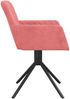 Esszimmerstühle 2 Stk. Drehbar Rosa Samt, Drehbar [344794] Bild 5
