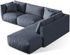 Micadoni Modulares Ecksofa Chris 4-Sitzer Rechts Strukturierter Stoff Hellgrün Bild 3