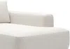 Vente-unique - DAVISO Chaise longue Stoff Beige - B 119 cm x H 84 cm x L 185 cm Bild 5