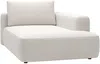 Vente-unique - DAVISO Chaise longue Stoff Beige - B 119 cm x H 84 cm x L 185 cm Bild 4