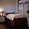 vidaXL Boxspringbett mit Matratze Rosa 120x200 cm Samt 3290015 Bild 4