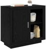 Sideboard, Kommode Schwarz Eichen-Optik 80 x 40 x 75 cm Holzwerkstoff Bild 3