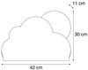 Qazqa Wandleuchte Cloudy, ohne Leuchtmittel, Warmweiß, QAZQA Wand­leuchte, e27, Blau, Metall, Für Kinder Bild 2