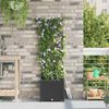 vidaXL Garten-Pflanzgefäß Schwarz 40 x 40 x 142 cm Kunststoff 42002849 Bild 3