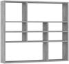 vidaXL Wandregal Grau Sonoma 90x16x78 cm Holzwerkstoff 815559 Bild 2