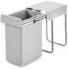 Wesco 757211-85 Abfallsorter 26 Liter BIO SINGLE 30 DT ab 30 cm Schrankbreite, alu grau Bild 3