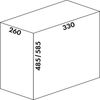 Wesco 757211-85 Abfallsorter 26 Liter BIO SINGLE 30 DT ab 30 cm Schrankbreite, alu grau Bild 2