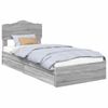 vidaXL Aufbewahrungsbett Graues Sonoma 70 x 190 cm Holzwerkstoff 3413150 Bild 2