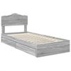 vidaXL Aufbewahrungsbett Graues Sonoma 70 x 190 cm Holzwerkstoff 3413150 Bild 4