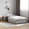 vidaXL Bettgestell Grau Sonoma 90x190 cm Holzwerkstoff und Metall 845119 Bild 1