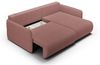 Ecksofa Sofa mit Schlaffunktion CALGARY Stoff Curio Rose Ottomane Rechts Bild 3