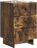 vidaXL Nachttisch Geräucherte Eiche 43 x 41 x 66,5 cm Holzwerkstoff 893870 Bild 2