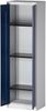 Bisley 'Universal' Flügeltürenschrank, Schwarz, 195 x 40 x 60 cm, 4 Fachböden Bild 4