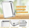 Homikit 2er Set Edelstahl Backblech Auflaufform 23,8x18x5cm spülmaschinenfest Bild 3