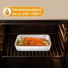 Homikit 2er Set Edelstahl Backblech Auflaufform 23,8x18x5cm spülmaschinenfest Bild 4