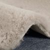Vimoda Fellteppich Kunstfell Teppich Imitat, Rechteckig, Höhe: 25 mm, Läufer Beige Dicht Flauschig Bild 2