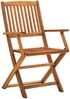 vidaXL Klappbare Gartenstühle 4 Stk. Massivholz Akazie 46338 Bild 2