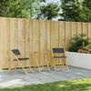 Gartentisch Klappbar, Balkontisch Ø55x75 cm Bambus Bild 3