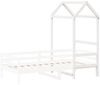 vidaXL Dach für Kinderbett Weiß 118x70x176,5 cm Massivholz Kiefer 846986 Bild 3
