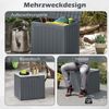 KOMFOTTEU Auflagenbox, Gartenbox mit abschließbarem Deckel & Rattanoptik Bild 2