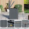 KOMFOTTEU Auflagenbox, Gartenbox mit abschließbarem Deckel & Rattanoptik Bild 3