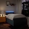 vidaXL Boxspringbett mit Matratze Blau 120x200 cm Stoff 3289355 Bild 5