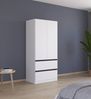 Rauch Möbel Costa, Kleiderschrank für Schlafzimmer, Kinderzimmer, Babyzimmer, Garderobe, Flur, 2-türig, 2 Schubladen, Push-to-Open, mit Zubehör Classic, Farbe Weiß, Breite 91 cm Bild 2