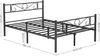 VASAGLE Doppelbettgestell, Bettrahmen, Bettgestell aus Metall,Gästebett, für Erwachsene, Kinder, einfache Montage, für kleine Räume, Schwarz by SONGMIC RMB063B01 Bild 5