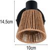 LED Wandstrahler mit Lampenschirm aus Papiergarn, Breite 10cm Bild 4