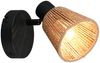 LED Wandstrahler mit Lampenschirm aus Papiergarn, Breite 10cm Bild 2