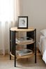 Beistelltisch >59536< in Eiche Dekor, schwarz - 60x44cm (HxD) Bild 2