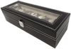 Yudu Uhrenbox Uhrenbox Uhrenkoffer Schmuckkoffer mit Glasdeckel für Uhren Armband Bild 2
