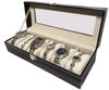 Yudu Uhrenbox Uhrenbox Uhrenkoffer Schmuckkoffer mit Glasdeckel für Uhren Armband Bild 5