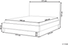 Bett mit Lattenrost BAYONNE 180 x 200 cm Samtstoff Blau Bild 2