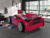 Autobett >Power< 90x200cm, inkl. Lattenrost, Rot, MDF - 227x60x111cm (BxHxT) Bild 3