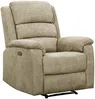 Vente-unique - NEVERS Sessel Stoff Schokoladenbraun - B 95 cm x H 103 cm x L 86 cm Bild 4