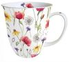 Ambiente Luxury Paper Products Becher Porzellan Mohn Wiese / Blumen, Pflanzen Mug Kollektion, Porzellan Mohnwiese, Tasse -Tee/Kaffee - Ideal Als Geschenk Bild 4
