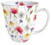 Ambiente Luxury Paper Products Becher Porzellan Mohn Wiese / Blumen, Pflanzen Mug Kollektion, Porzellan Mohnwiese, Tasse -Tee/Kaffee - Ideal Als Geschenk Bild 3