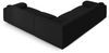 Micadoni Ecksofa Molino 5-Sitzer Boucle Baloo Schwarz Bild 3