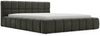 GRAINGOLD Alicante Doppelbett 180x200, Polsterbett mit Bettkasten, Velour-Stoff, Dunkelgrau Bild 2