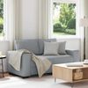 vidaXL 2-Sitzer-Sofa Hellgrau 160x77x82 cm Stoff 4105156 Bild 1