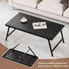 Klappbarer Couchtisch Holz Schwarz 105x55x40cm Wohnzimmer Büro Kaffeetisch Bild 3