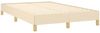 vidaXL Boxspringbett mit Matratze Creme 120x190 cm Stoff 3269777 Bild 4