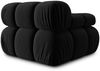 Micadoni Eckmodul Bellis Links Samt Bluvel Schwarz Bild 4
