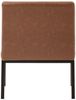 Esszimmerstuhl Woodkings Wingston XXL Stuhl braun Kunstleder Metallgestell Schwerlaststuhl bis 250 kg extrabreit Polsterstuhl 69x94x62 cm Bild 4