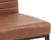 Esszimmerstuhl Woodkings Wingston XXL Stuhl braun Kunstleder Metallgestell Schwerlaststuhl bis 250 kg extrabreit Polsterstuhl 69x94x62 cm Bild 3